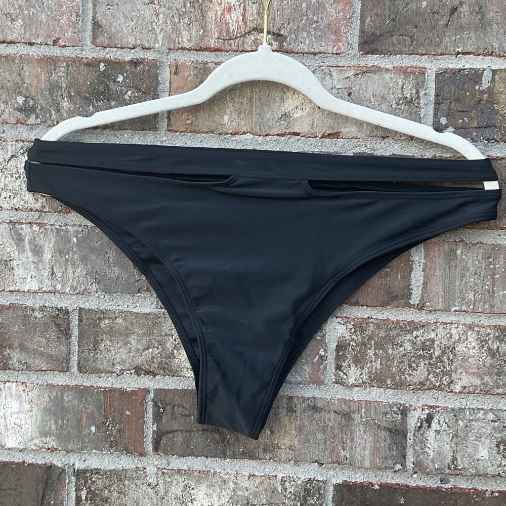 Take 50%  OFF- Classic Black Women's Swim Bottom, Size-XL